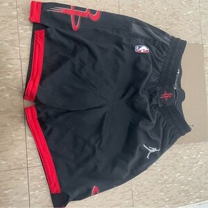 NBA Nike Authentic Houston Rocket Team Issued Shorts 38 Large NBA Nike Air Jorda